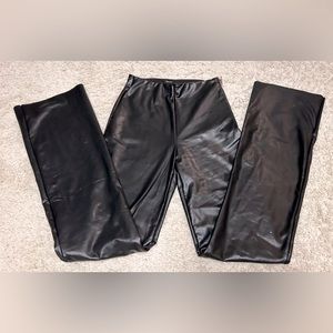 Women’s leather style pants flare